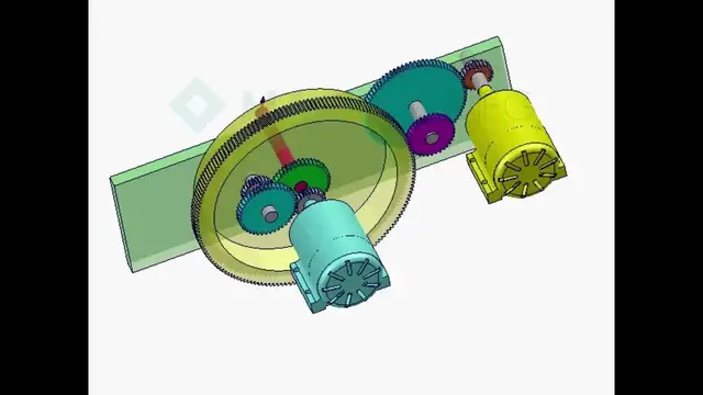 'Video thumbnail for 143 - The main motor is shut down, the auxiliary motor is running, and the planetary gear system'
