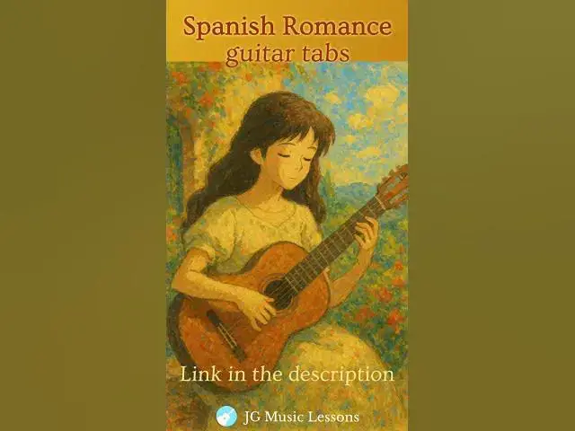 'Video thumbnail for Spanish Romance (Romanza) with guitar tabs 🎸 #guitarlesson #guitartutorial'