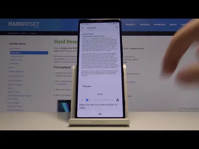 'Video thumbnail for How to Change Font Size in SONY Xperia 1 – Find Font Size Options'