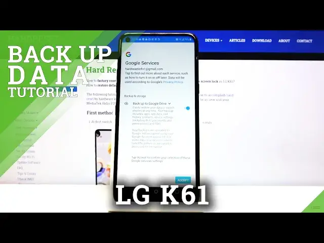'Video thumbnail for Back Up Data in LG K61 – Enable Google Backup'
