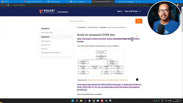 'Video thumbnail for How to Fix Avoid an Excessive Dom Size Error in Page Speed Insight _ Core Web vitals'