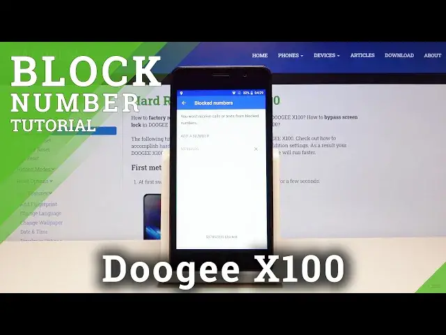 'Video thumbnail for How to Block Number in DOOGEE X100 - Block Calls & Messages'
