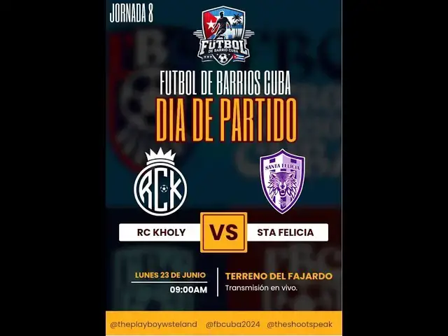 'Video thumbnail for Santa Felicia VS RC Kholy (Partido59) - #futboldebarrioscuba'