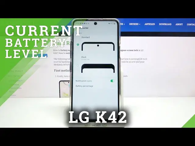 'Video thumbnail for How to Activate Battery Percentage in LG K42 - Show Batter Level'