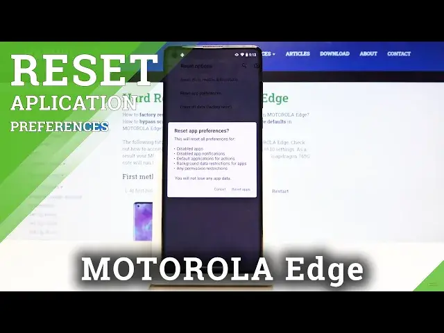 'Video thumbnail for How to Restore App Settings Motorola Edge - Reset App Preferences'