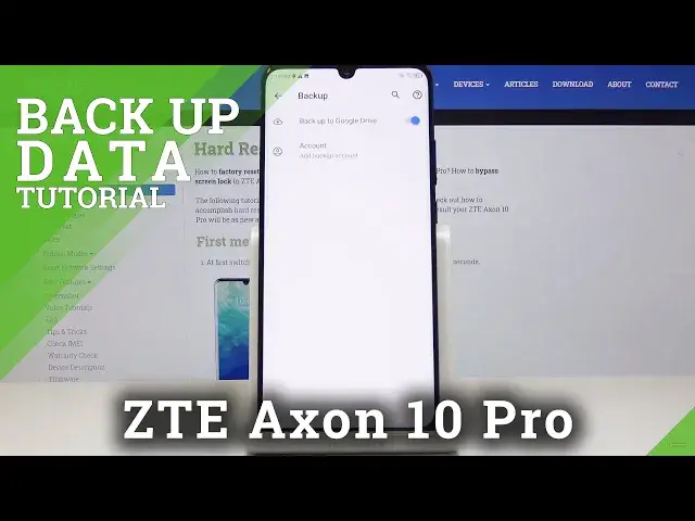 'Video thumbnail for How to Backup Data in ZTE Axon 10 Pro – Google Backup'