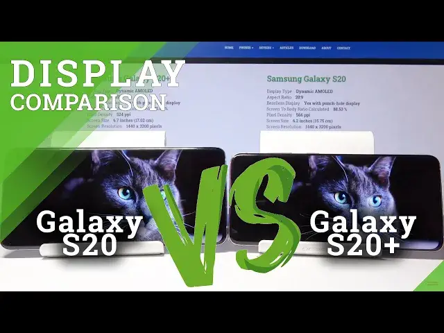'Video thumbnail for Display Comparison Between SAMSUNG Galaxy S20 & SAMSUNG Galaxy S20+ | Screen Quality Test'