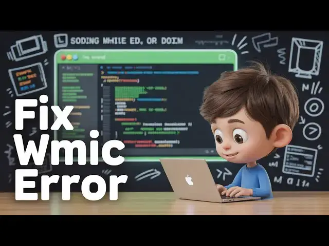'Video thumbnail for How to Fix wmic is not recognized as an internal and external Command Error in Terminal'