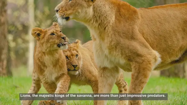 'Video thumbnail for 10 Ways Lions Shape Ecosystems: More Than Just Predators'