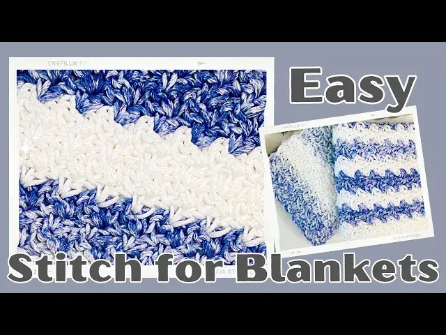 'Video thumbnail for The Easiest Crochet Stitch for Making Baby Blankets'