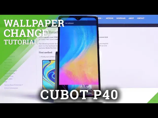 'Video thumbnail for How to Change Wallpaper in CUBOT P40 – Change Display Photo'