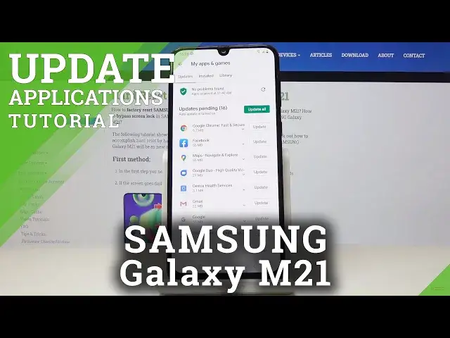 'Video thumbnail for How to Update Apps in SAMSUNG Galaxy M21 – Newest App Version'