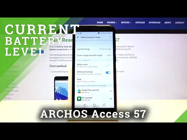'Video thumbnail for How to Enable Battery Percentage in ARCHOS Access 57 - Show Current Battery Level'