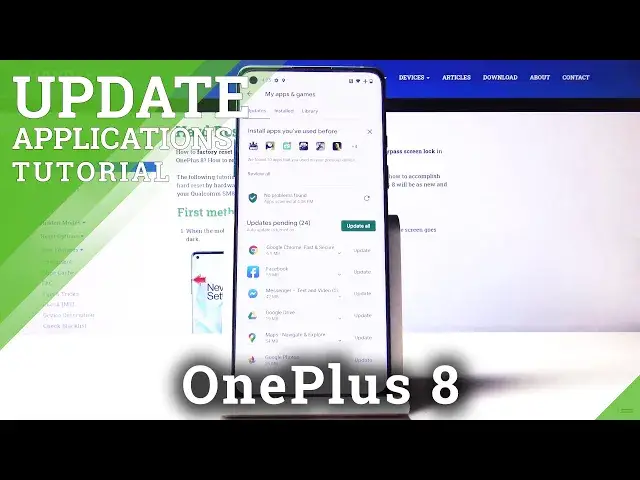 'Video thumbnail for How to Update Apps in OnePlus 8 – Download Latest App Version'