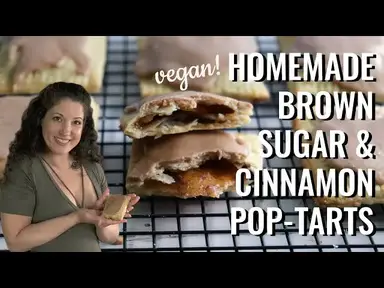 'Video thumbnail for Brown Sugar and Cinnamon Pop Tarts: Homemade & Vegan'