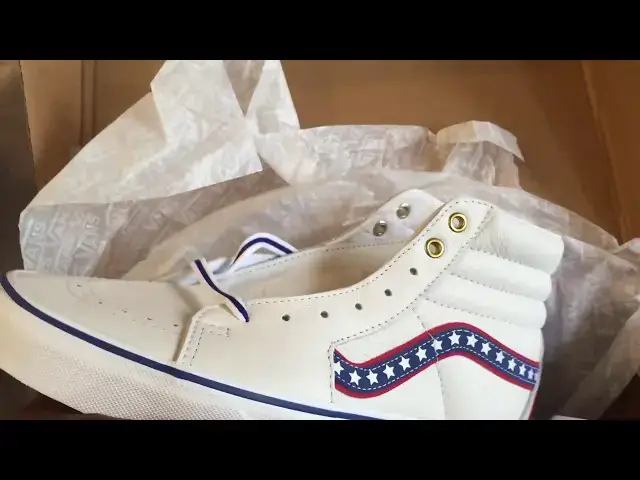 'Video thumbnail for Quick Look At The  Vans Sk8 Hi Americana USA & Buy It Now'