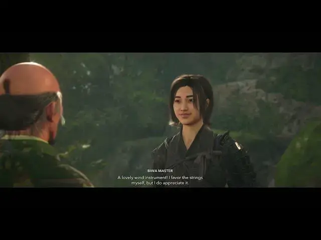 'Video thumbnail for Assassin's Creed Shadows - The Music: Follow The Biwa Music: Naoe Meets Biwa Master Choices Cutscene'