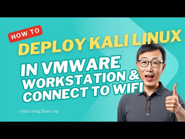 'Video thumbnail for Deploy Kali into Free VMware Workstation and Connect to Wifi Adapter for Your Home Lab'