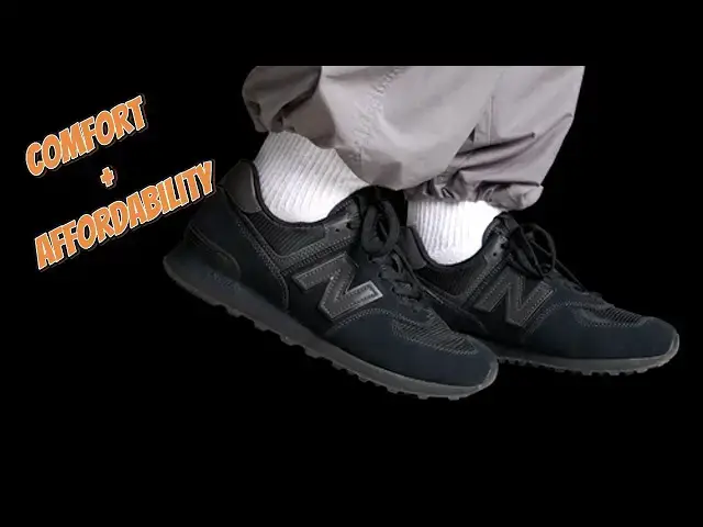 'Video thumbnail for This All-Black New Balance 574s  Screams Comfort, Style & Affordability'