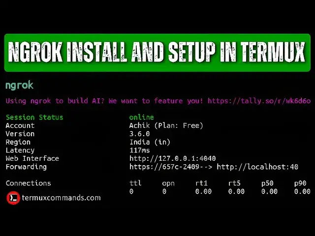 'Video thumbnail for How to install Ngrok in Termux (No Root) 2024'
