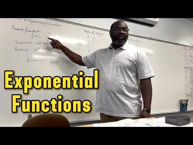 'Video thumbnail for Master Exponential Functions | Graphing, Domain, Range & Transformations'