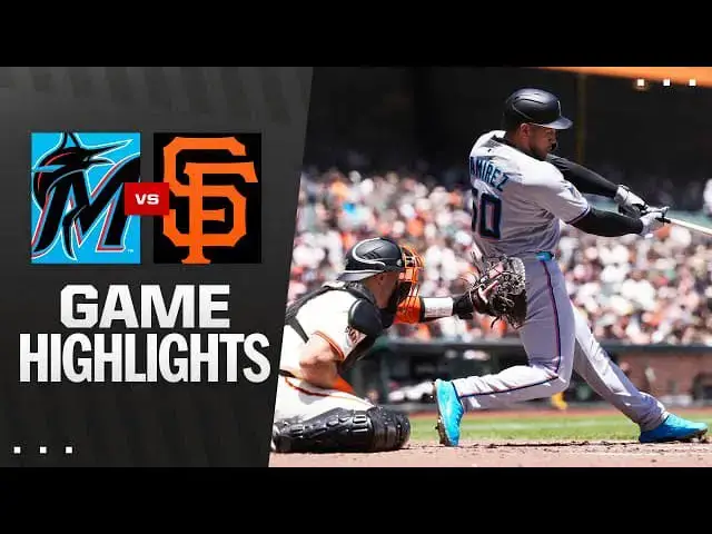 'Video thumbnail for Miami Marlins at San Francisco Giants Full-Game Highlights! | 06/26/2025'