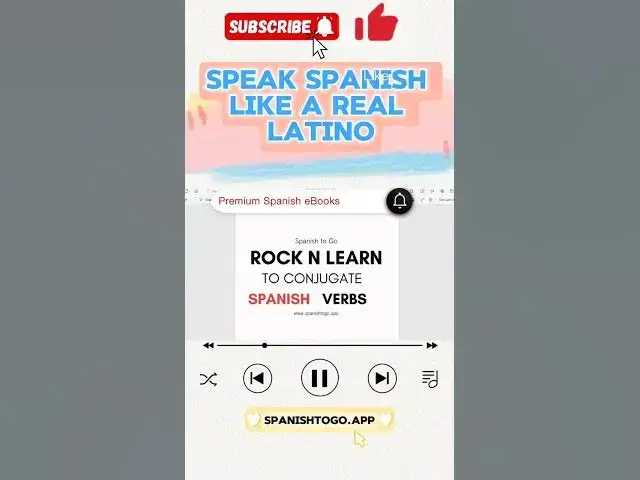 'Video thumbnail for Speak Spanish like a real latino https://spanishtogo.app'