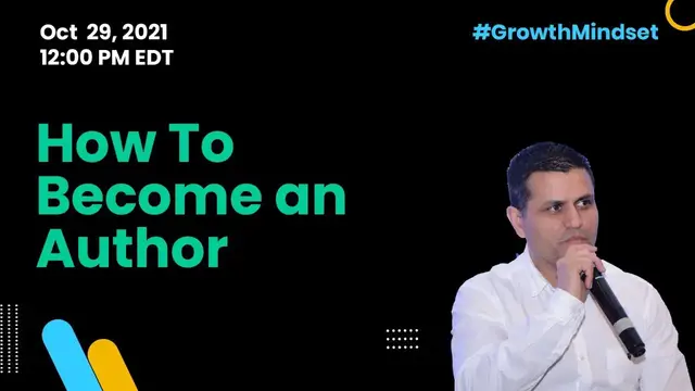 'Video thumbnail for How To Become An Author - Growth Mindset'
