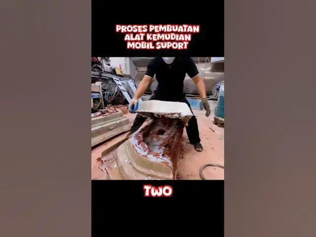 'Video thumbnail for dari limbah !! proses pembuatan kemudi mobil sport'