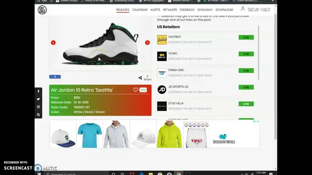 'Video thumbnail for Air Jordan 10 Seattle Supersonics 310805-137 | Another Lost Cause For Retail'