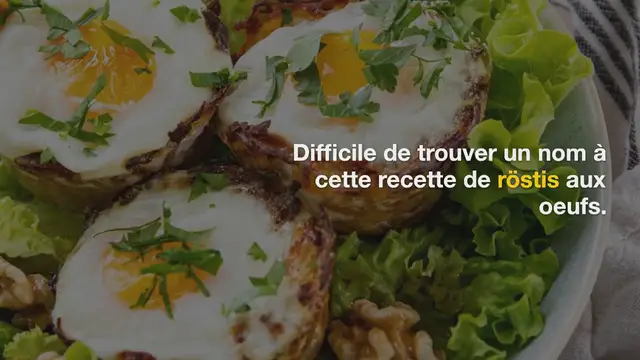 'Video thumbnail for Muffins de röstis aux oeufs'