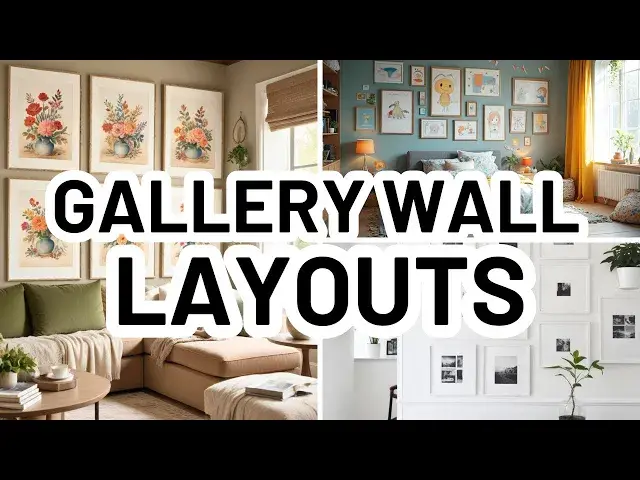 'Video thumbnail for 5 GALLERY WALL STYLES FOR YOUR HOME - Home Decorating Ideas'
