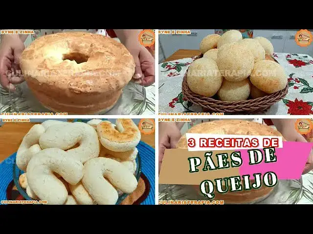 'Video thumbnail for COMO FAZER 3 RECEITAS DE PÃES DE QUEIJOS FÁCEIS E RÁPIDAS'