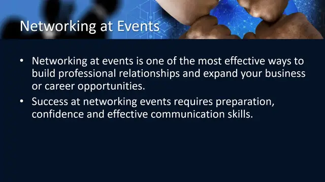 'Video thumbnail for Business English Networking - Networking at Events'