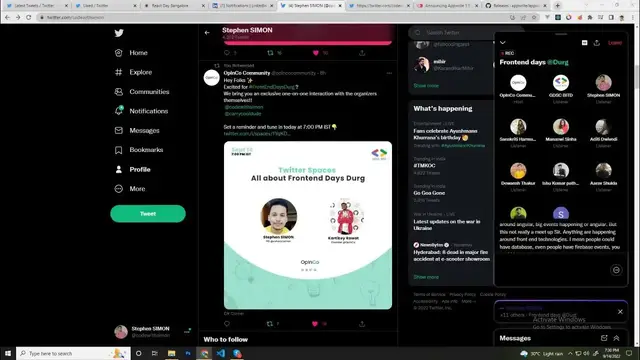 'Video thumbnail for Test Twitter Space'
