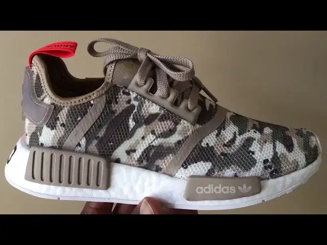 'Video thumbnail for Quick Look At The Camo Adidas NMD R1 Olive Green'