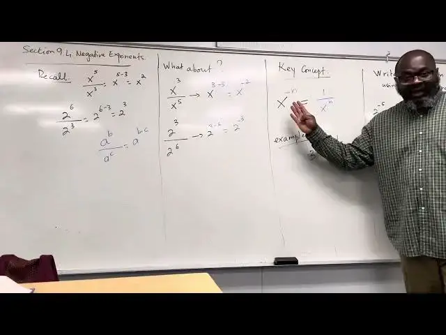 'Video thumbnail for How To Solve Negative Exponents ( PreAlgebra)'
