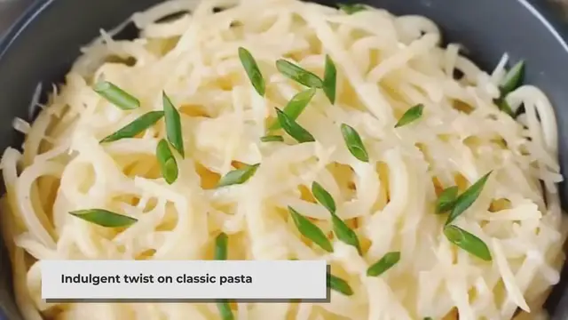 'Video thumbnail for Creamy Three-Cheese Spaghetti: A Delightful Twist on the Classic'