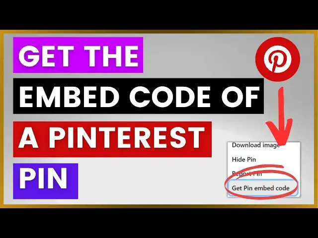 'Video thumbnail for How To Get The Embed Code Of A Pinterest Pin? [in 2025]'