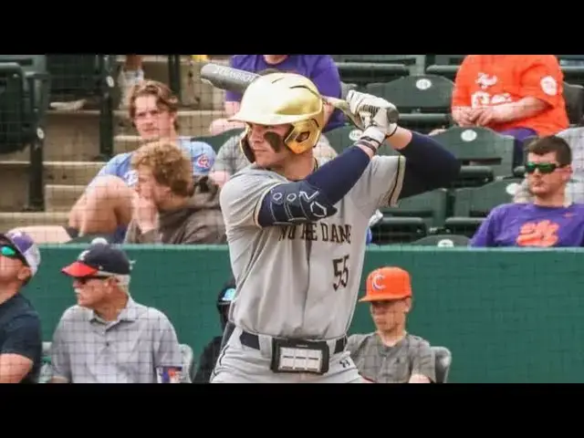 'Video thumbnail for Davis Johnson 2025 College Baseball Highlights! | Notre Dame Fighting Irish'