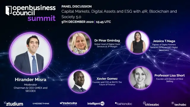 'Video thumbnail for Capital Markets, Digital Assets and ESG with 4IR, Blockchain and Society 5.0'