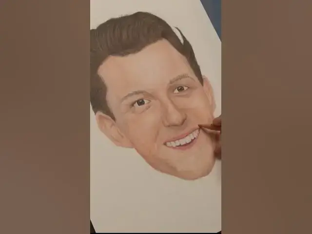 'Video thumbnail for Drawing Tom Holland #art'