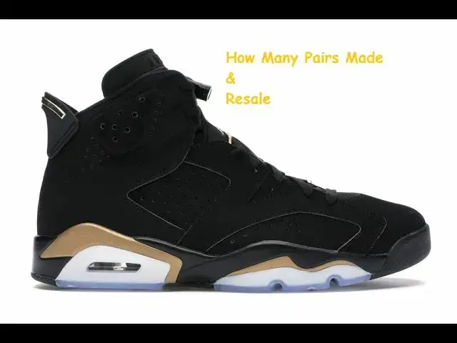 'Video thumbnail for Air Jordan 6 DMP How many Pairs Possibly Made & Resale Value'