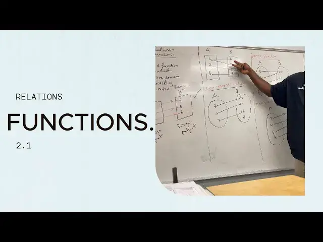'Video thumbnail for Relations & One On One, Onto, Discrete and Continuous functions'