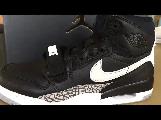 'Video thumbnail for Quick Look At The Don C Air Jordan Legacy 312 Black Cement White'