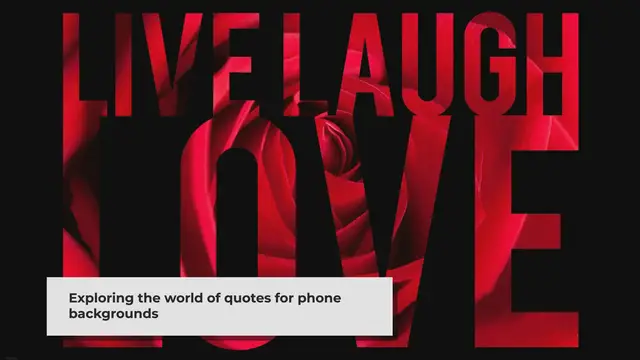 'Video thumbnail for The Power of Quotes: Elevate Your Phone Background'