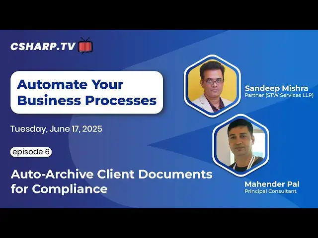 'Video thumbnail for Auto-Archive Client Documents for Compliance: Automate Your Business Processes - Ep.6'
