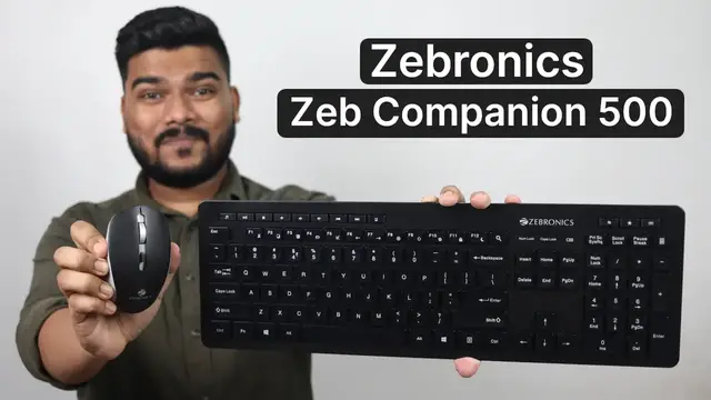 'Video thumbnail for Wireless Keyboard & Mouse Combo | Zebronics Zeb Companion 500 Review'