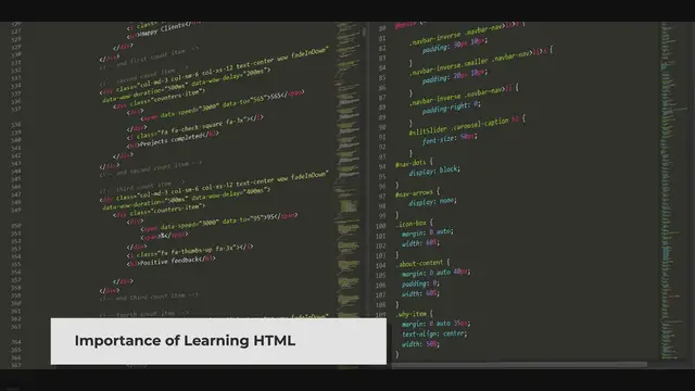 'Video thumbnail for Why learn HTML?'
