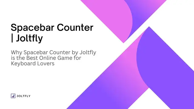 'Video thumbnail for Improve Your Spacebar Skills with Joltfly’s Spacebar Counter'